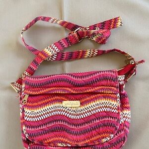 Yakkay Pink Multicolor Wave Crossbody Bag